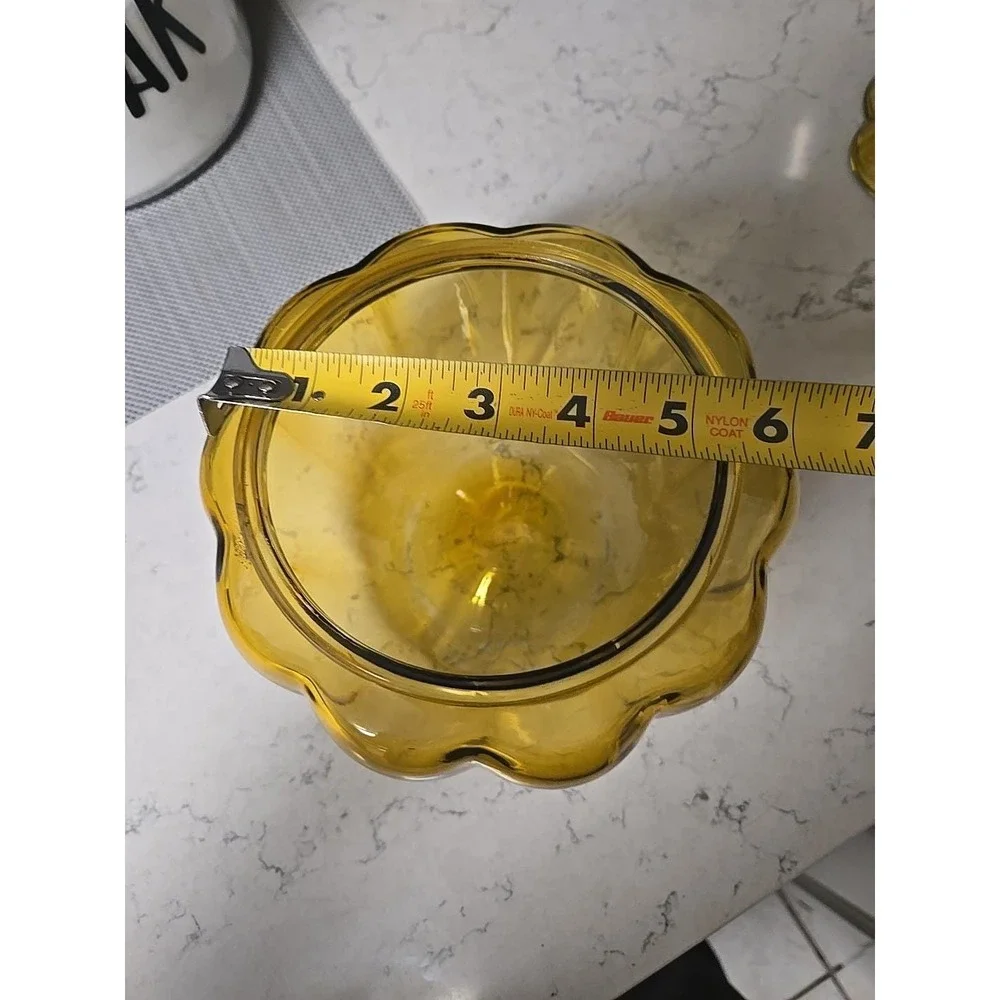 Vintage Anchor Hocking Amber Glass Pumpkin‎ Pantry Jar Cookies Candy  EUC